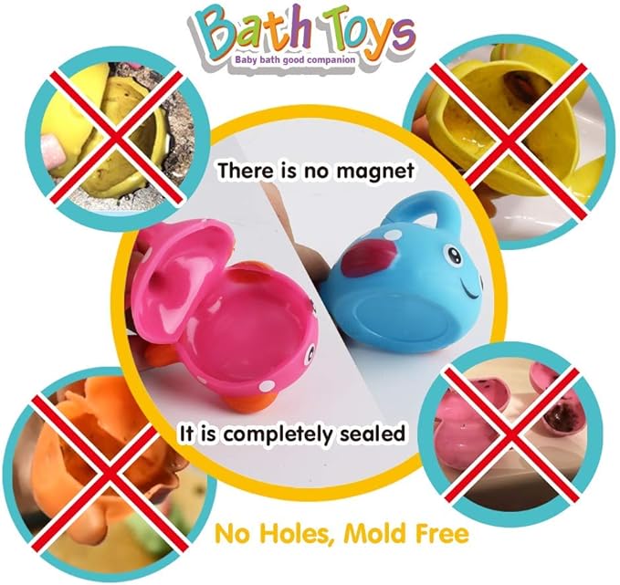 Dwi Dowellin Bath Toys Fishing Games Swimming Whales Bath Time Bathtub Toy - Image 2