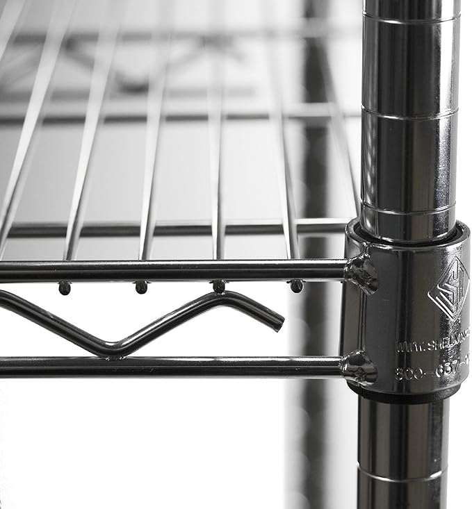 Shelving Inc. 14" d x 48" w Chrome Wire Shelving - Image 4
