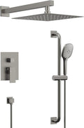 Brushed Nickel 10 Inch Rainfall Shower System by GRANDJOY