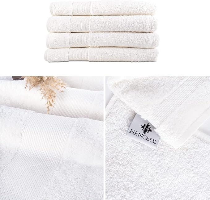Hencely Premium Bath Towel Set of 4-28x58 Inches - Image 3