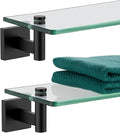 KOKOSIRI Bathroom Shelves Glass Floating Shelf 12-Inch by KOKOSIRI