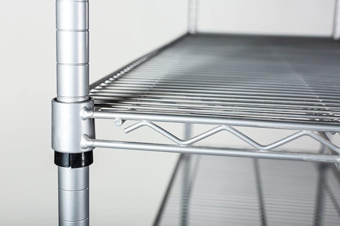 Omega 21" Deep x 48" Wide x 74" High 3 Tier Gray Starter Shelving Unit - Image 6