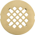 4 ¼” Brushed Light Gold Snap-in Shower Drain Cover by OrangeDesignProductionCo