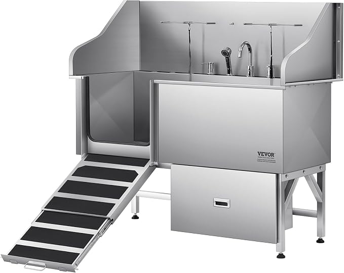 VEVOR Professional 304 Stainless Steel Dog Bathing Station, 61 inch Pet by VEVOR