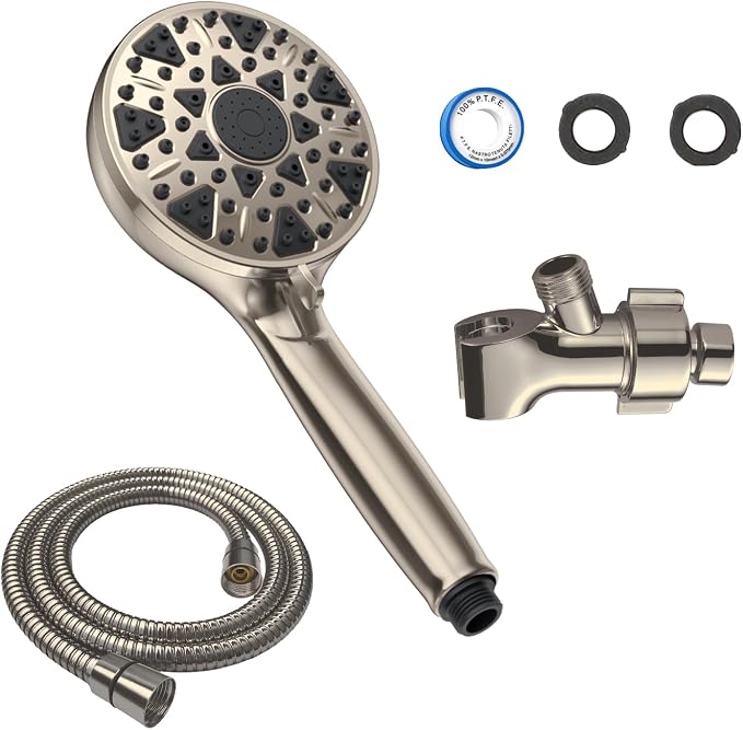 Shower Head With Handheld 7 Settings High Pressure, Built-in Power Wash to - Image 5