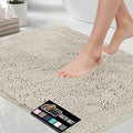GORILLA GRIP Bath Rug Mat 60x17, Thick Soft Absorbent Chenille, Quick Dry by GorillaGrip