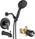 gotonovo Bathroom Shower Head Kit High Pressure Combo System Shower Faucet 6 by HOME