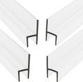 CBW Frameless Shower Door Side Seal Strip H-Type 180 Degree 85'' Length by KCHardware