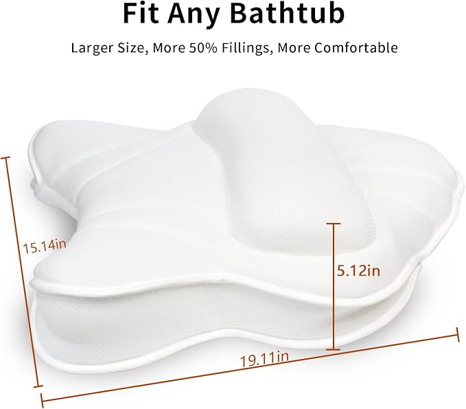 Extra Thick Large Bath Pillow - Image 3