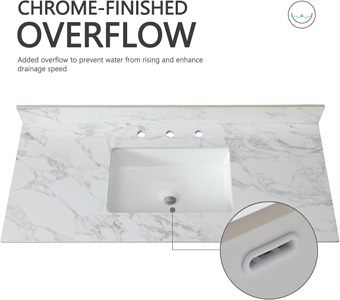 Montary 49"x 22" Bathroom Vanity Top - Image 4