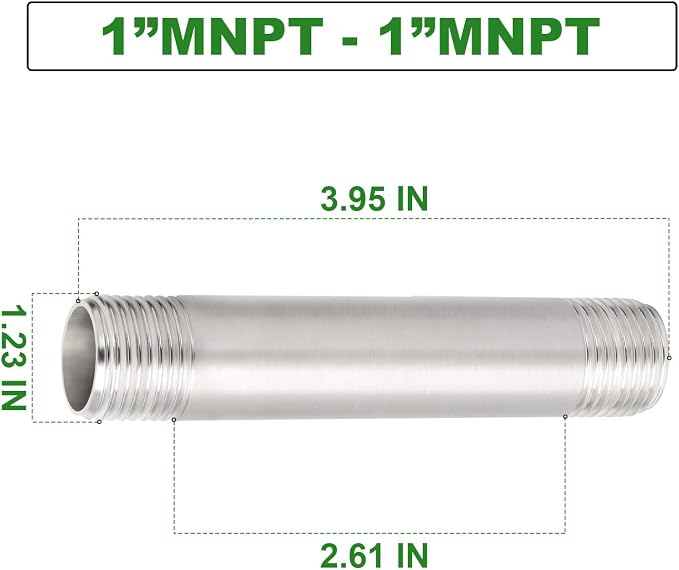 TAISHER 4PCS Stainless Steel Pipe Fittings - Image 2