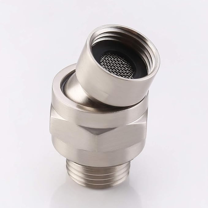 KES Shower Connector Ball Joint Shower Head Swivel Ball Adapter Brass - Image 7