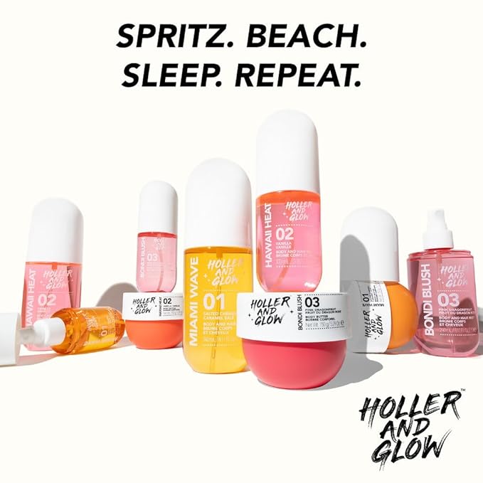 Holler And Glow Miami Wave Salted Caramel Body & Hair Mist, Body Spray - Image 6