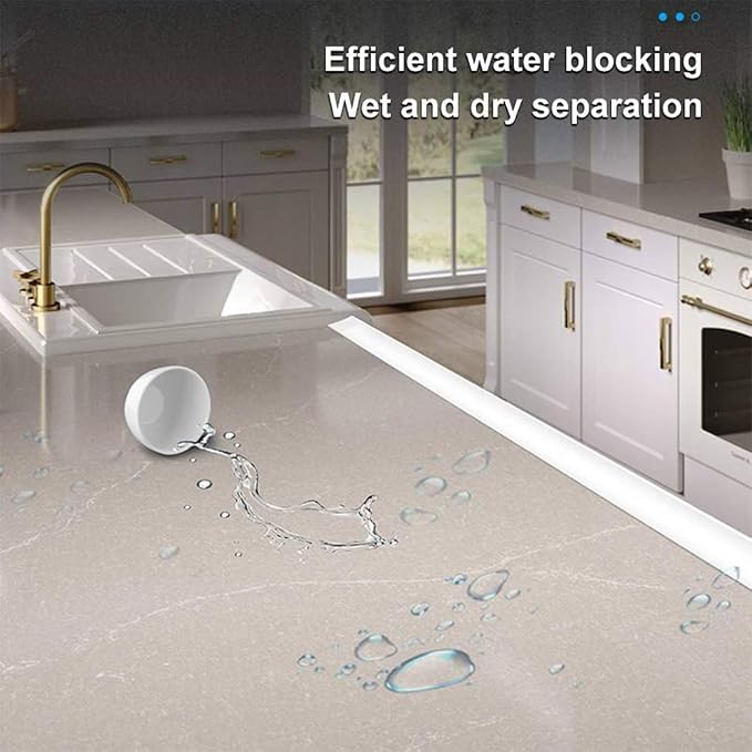 118inch Water Guard for Kitchen Sink，Silicone Rubber Kitchen Splash Guard - Image 9