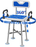 Swive Shower Chair with Arms and Back Heavy Duty 500 lbs by Unknown