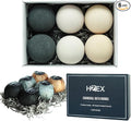 Charcoal Bath Bombs Gift Set – 6 Piece Natural Spa Fizzies by HZEX