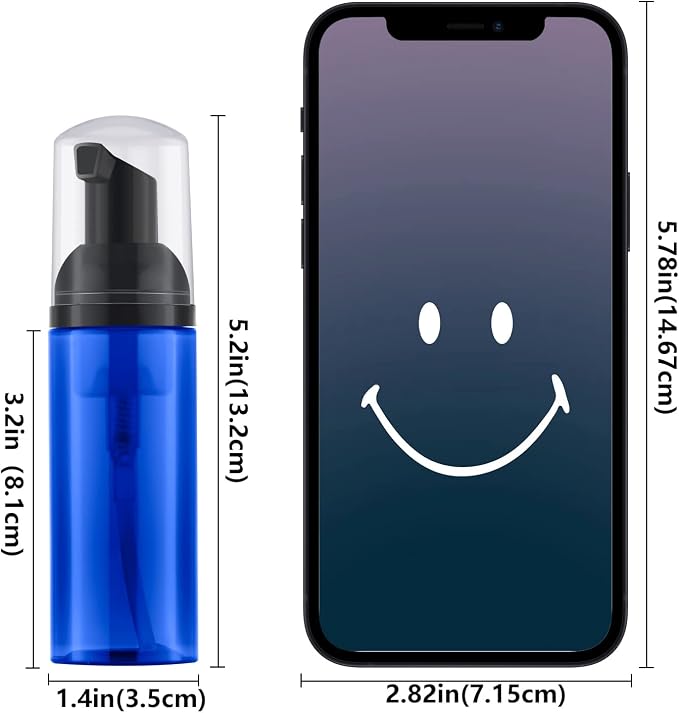 2 Oz Empty Foam Pump Bottle Travel Foaming Soap Dispenser - Image 6