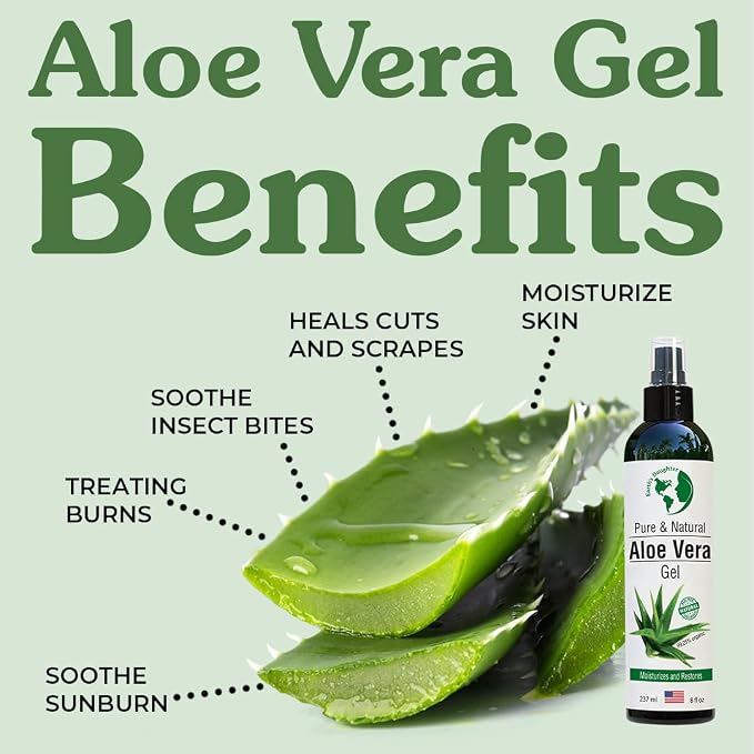 Earth’s Daughter Organic Aloe Vera Gel from Fresh Cut 100% Pure Organic Aloe - Image 4