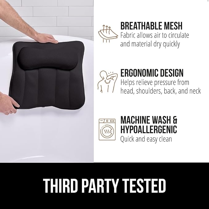 GORILLA GRIP Bath Pillow for Tub - Image 6