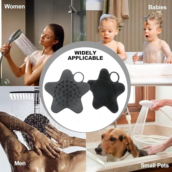 LUCKSTELLA Food-Grade Silicone Body Scrubber, Dual-Sided Silicone Body Brush - Image 6