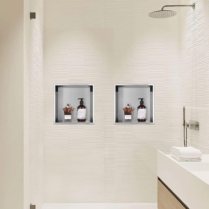 Neodrain Recessed Shower Niche, Bathroom Storage Cabinet Inner Size 12" X 12" - Image 6