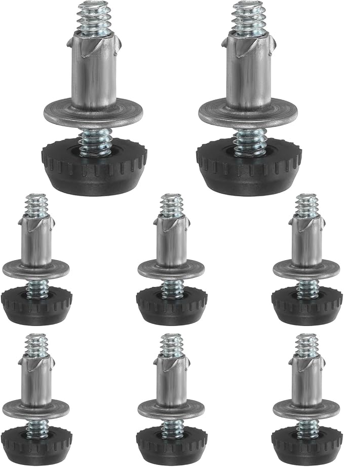 uxcell 1/4"-20 Thread Furniture Feet Levelers, 8Set 27mm L Adjustable Furniture by uxcell