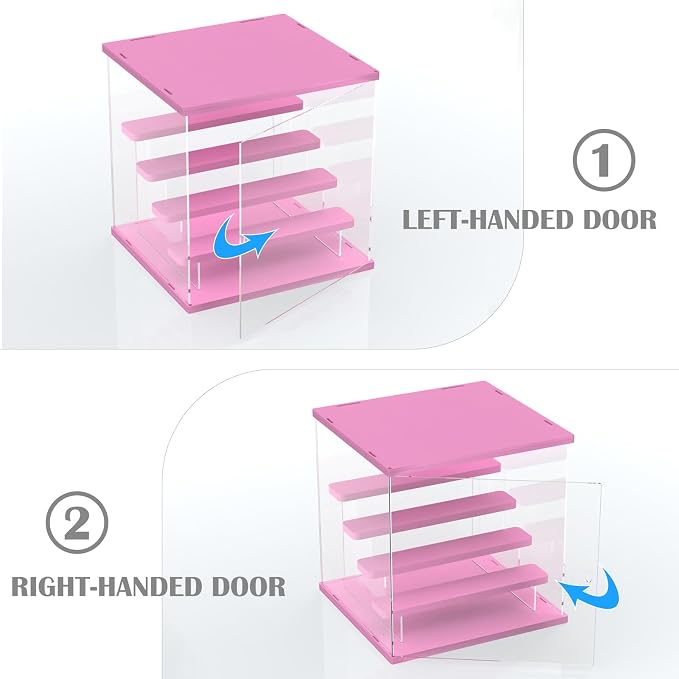 Choowin 5 Tier Clear Acrylic Lighted Display Case - Image 6