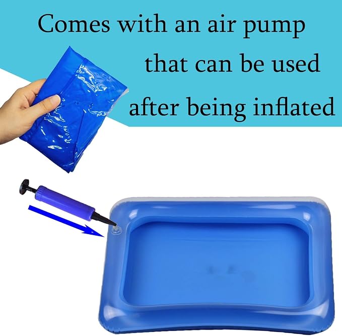 2 PCS Inflatable Pool Foot Bath Basin, Portable Foot Bath Basin, Foot Soaking - Image 4