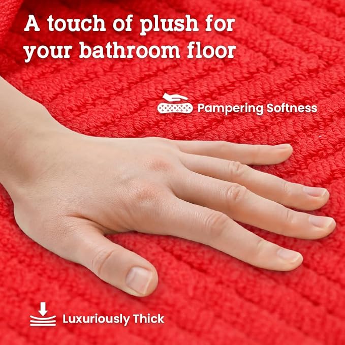 Casa Lino 100% Cotton Bath Mat Set of 2 - Image 3