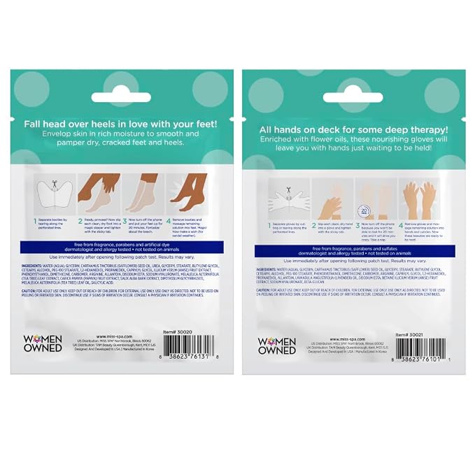MISS SPA Moisturizing Hand Foot Treatment Set - Image 7