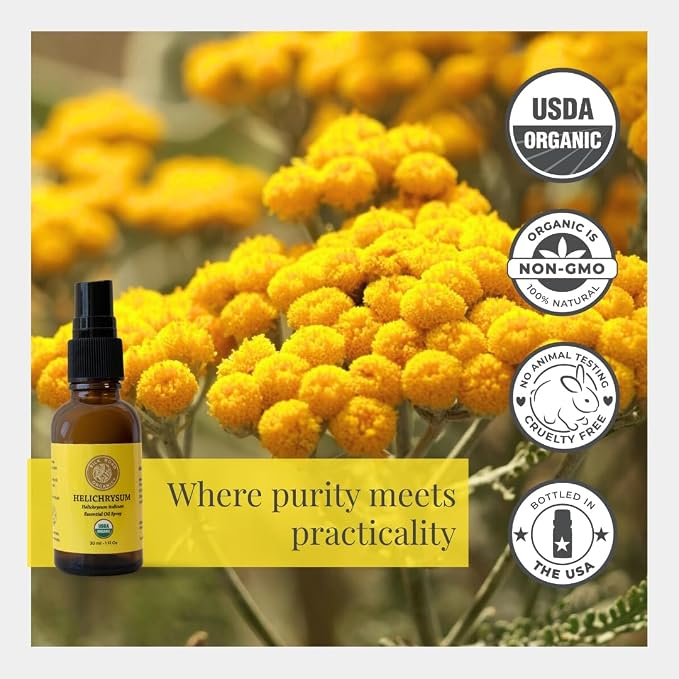 Silk Road Organic Helichrysum Italicum Essential Oil Spray, 100% Pure USDA - Image 4