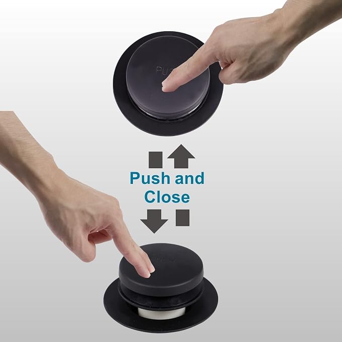 Black Bathtub Drain Tip-Toe Single Hole, Welsan Tub Drain Trim Set Conversion - Image 3