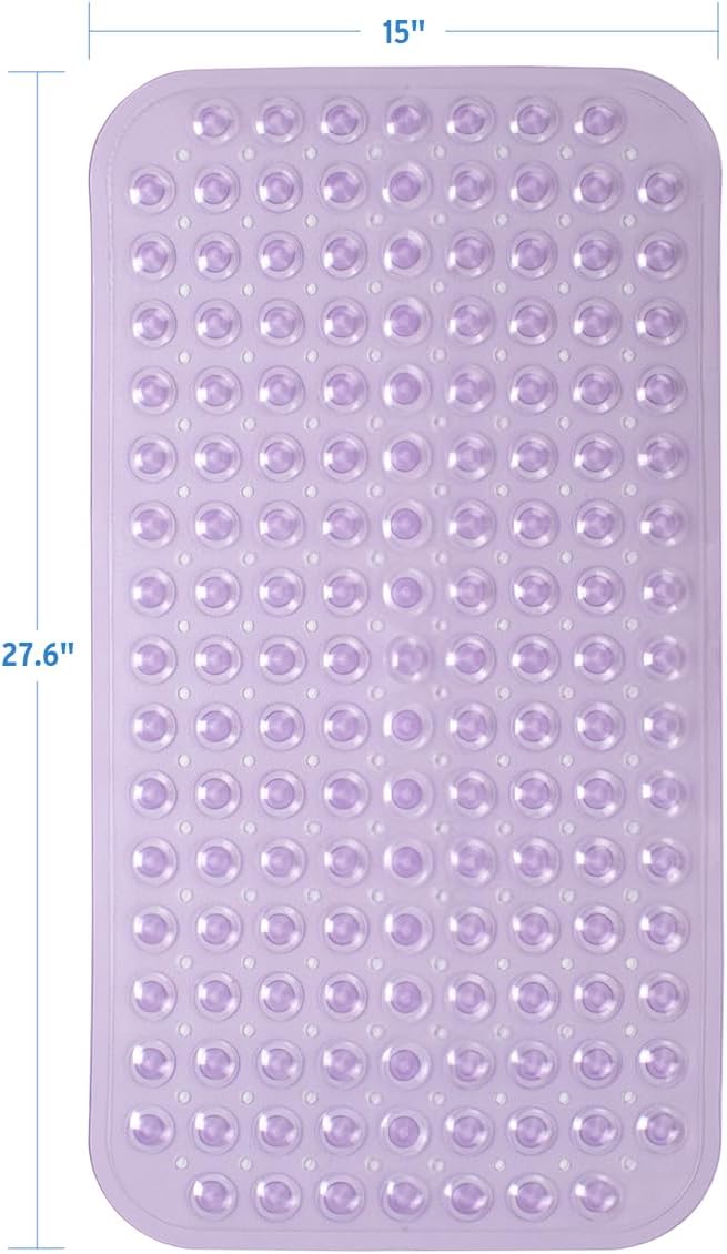 AmazerBath Bath Tub Mat, Medium Size 27.6 x 15 Inches Non-Slip Shower Mats - Image 5