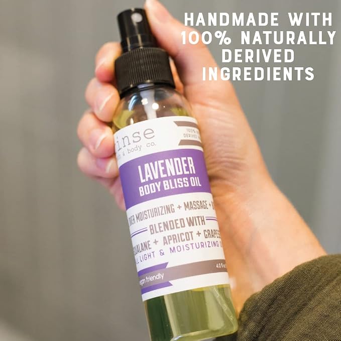 Rinse Bath & Body Moisturizing Lavender Body Oil Moisturizer Spray - Image 4