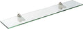 Spancraft Glass F-6x30-Brushed Steel Falcon Glass Shelf, Brushed Steel by Spancraft