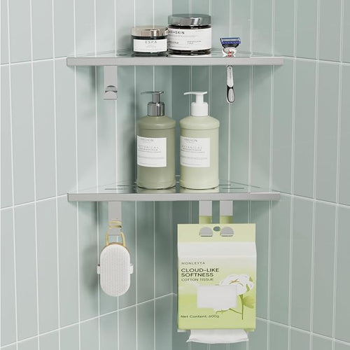 10’’ Shower Corner Shelf, Stainless Steel Shower Shelves by BLYLUND