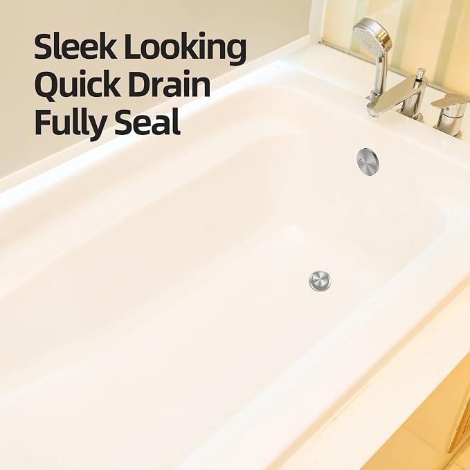 Brushed Nickel Tub Drain Kit - Image 3