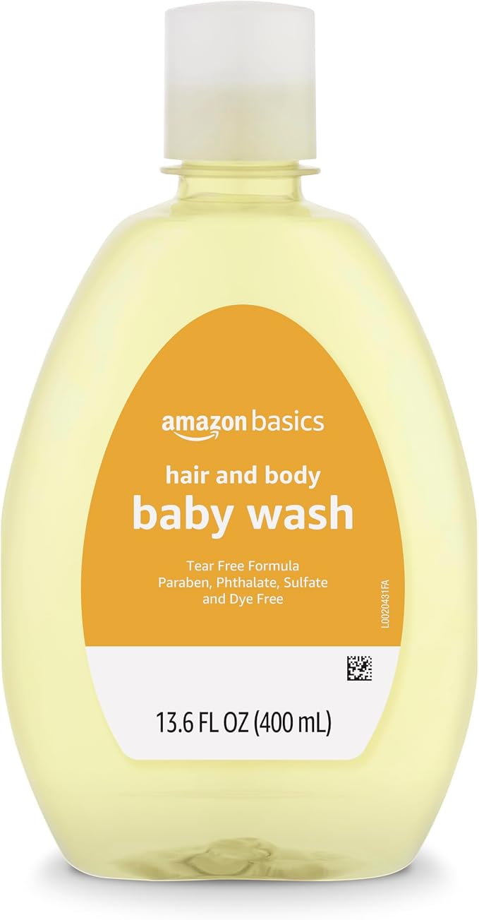 Amazon Basics Tear-Free Baby Hair and Body Wash, Lightly scented, 13.60 Fl Oz - Image 2