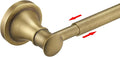 BESy Adjustable Antique Brass 16.5 to 28.7 Inch Bath Towel Bar Rack by BESy