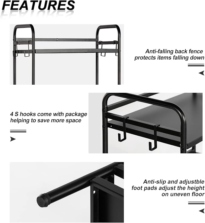 HDANI Storage Shelves, 5-Tier Metal Storage Rack - Image 9
