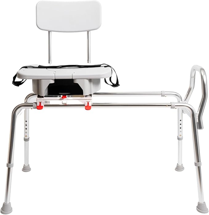 Eagle Health Supplies Sliding Shower Chair Tub Transfer Bench - Image 2