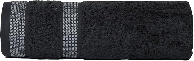 CASA COPENHAGEN Solitaire Towel, 2 Piece Bath Sheet Towel Set- Pine Grey - Image 4