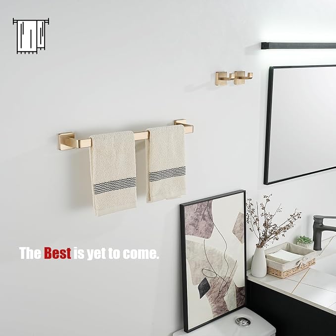JQK Champagne Bronze Towel Bar, 18 Inch 304 Stainless Steel Thicken 0.8mm Towel - Image 5