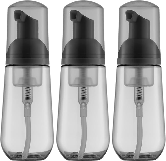 Tekson Soap Foam Bottle, Empty Travel Foaming Lash Shampoo by Tekson