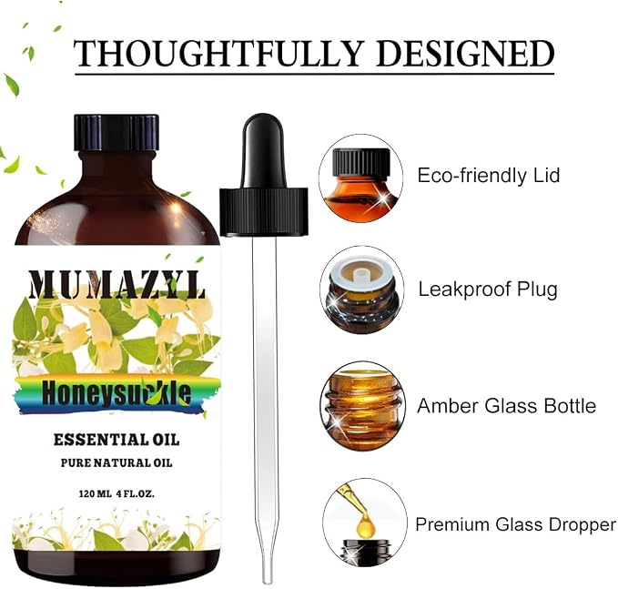 Honeysuckle Essential Oil, Honeysuckle Oil 4 Fl Oz 120ML - Image 2