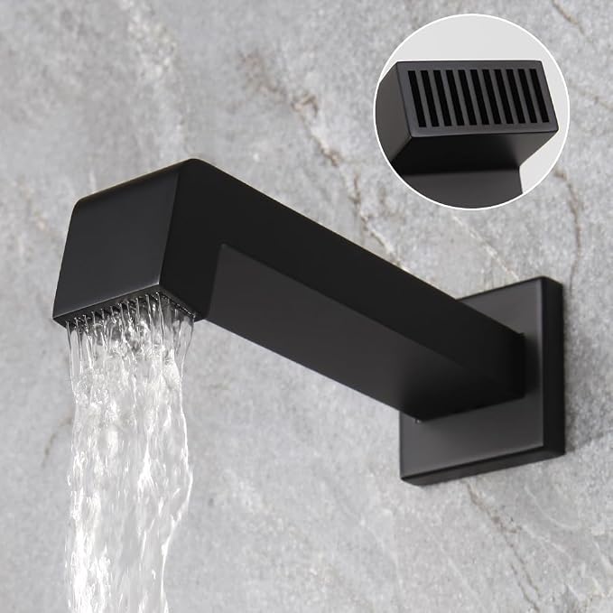 POP SANITARYWARE Matte Black Shower Tub Faucet Set Bathroom Rain Shower System - Image 5