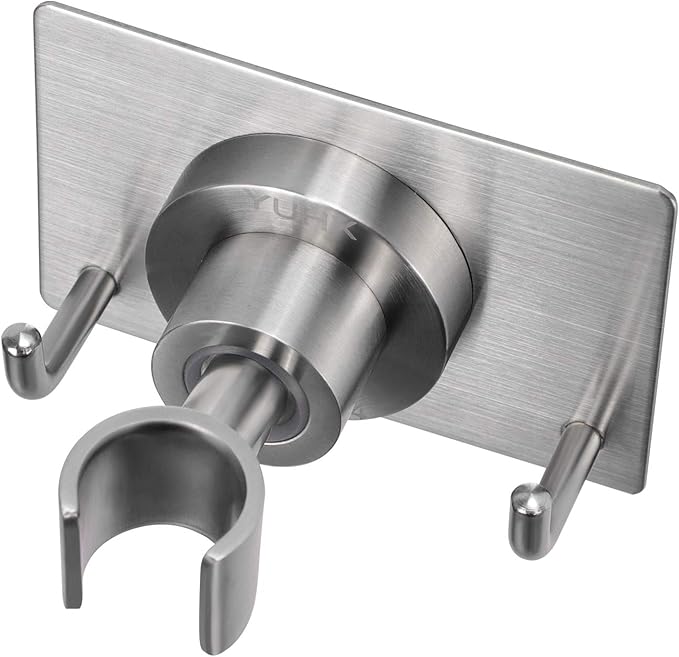 Shower Head Holder All Metal Strong Adhesive and Drilling Screws Two by Unknown