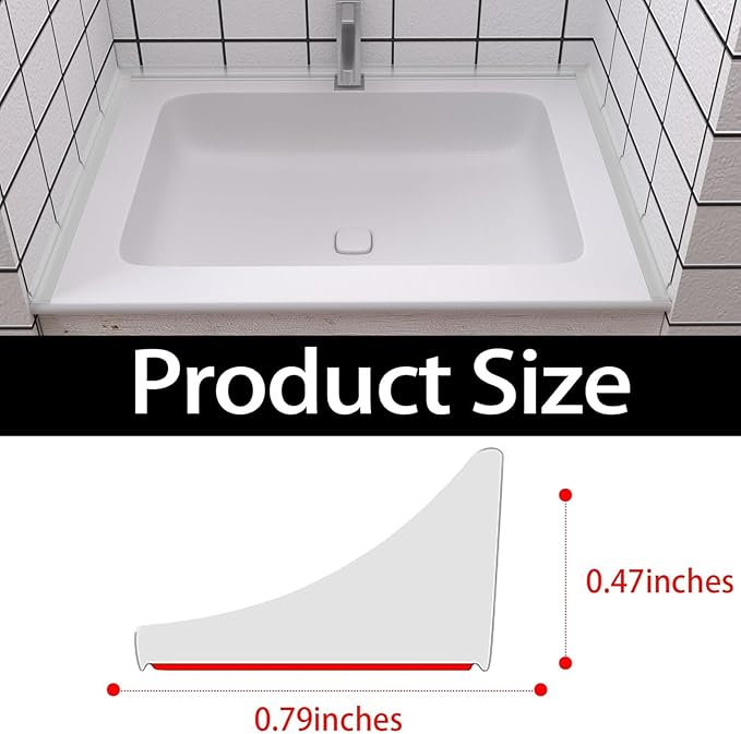 New Collapsible Shower Threshold Water Dam, Self Adhesive Silicone Waterproof - Image 2