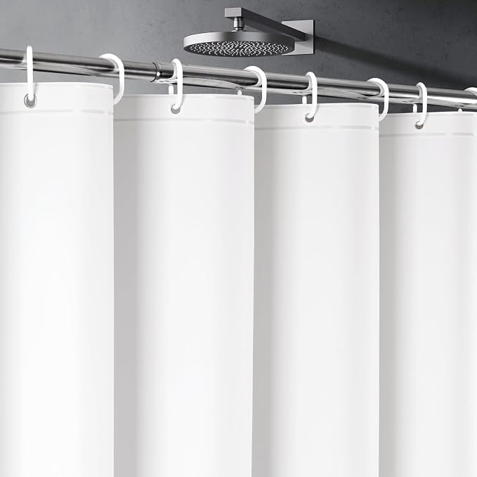 UFRIDAY White Shower Curtain Liner Premium PEVA 72 x72 inch, Heavy Duty Shower by UFRIDAY