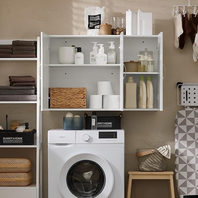 Haotian Wall Cabinet for Laundry Room, Wall Storage Medicine Cabinet for - Image 8